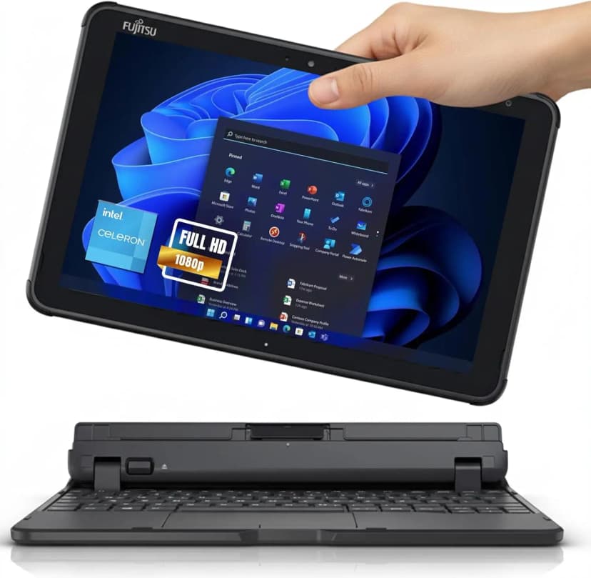 Fujitsu ARROWS Q5010: Versatile 2-in-1 Touchscreen Laptop | Pre-Owned 10.1" | Excellent