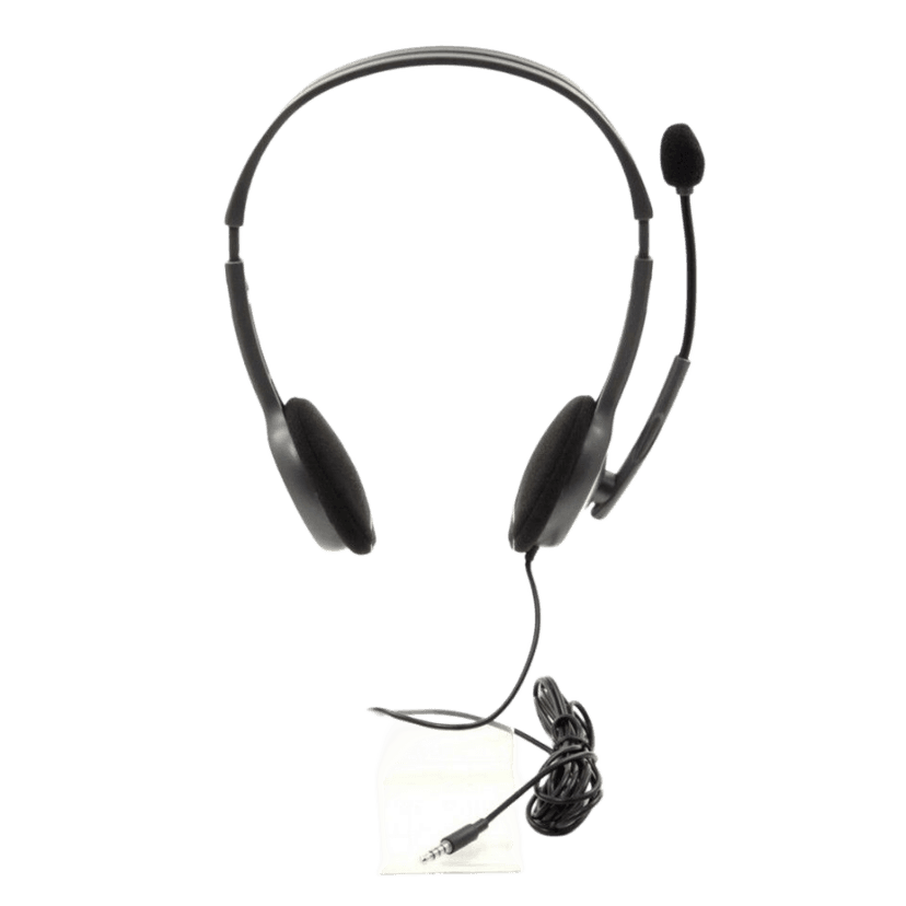 Logitech H110 Stereo Headset Black | 3.5mm Dual Port Headphones with Microphone  ( Pre-owned )