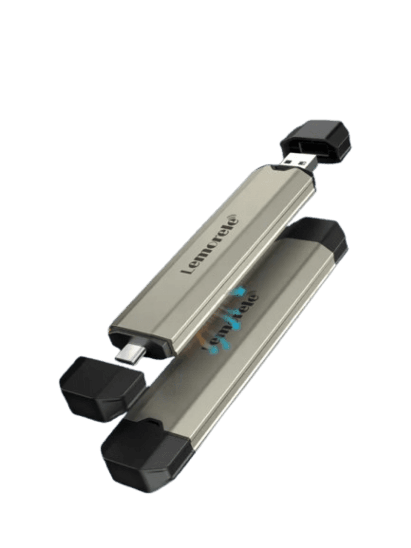 LEMORELE SSD3L M.2 NVMe USB-C SSD Enclosure for High-Speed Data Transfer ( Pre-owned )