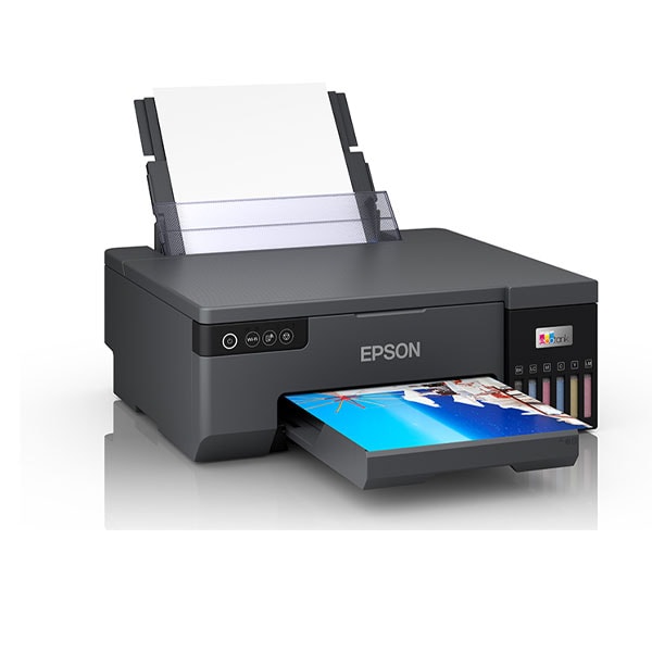 EPSON EcoTank L8050 High Volume 6 Colour A4 Photo Printer, Print 10x15cm Borderless Photos, 5.760 x 1.440 DPI Resolution, 22 ppm Print Speed, Black
